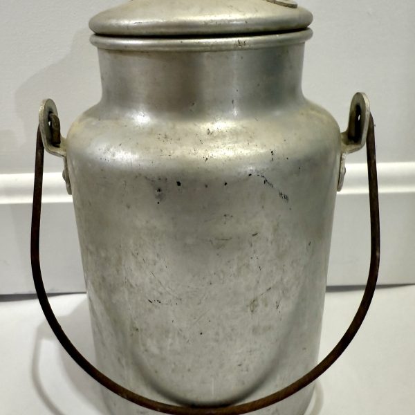 Vintage Aluminum Milk Can – Farmhouse Decor or Functional Storage